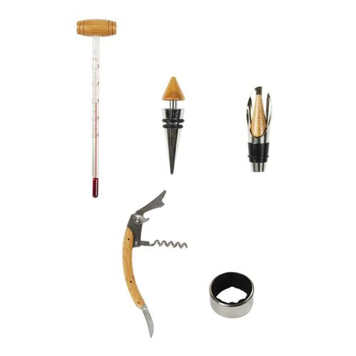 Coffret Pour Le Vin "millésime Meilleur Papa" 5 Pièces - Vinevasion