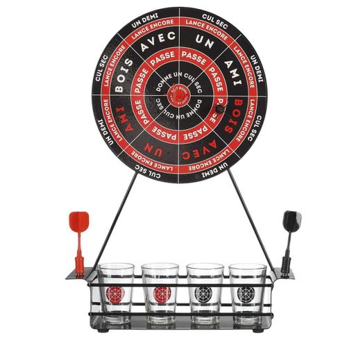 Jeu à Boire Fléchettes Avec 4 Verres - Fletcher