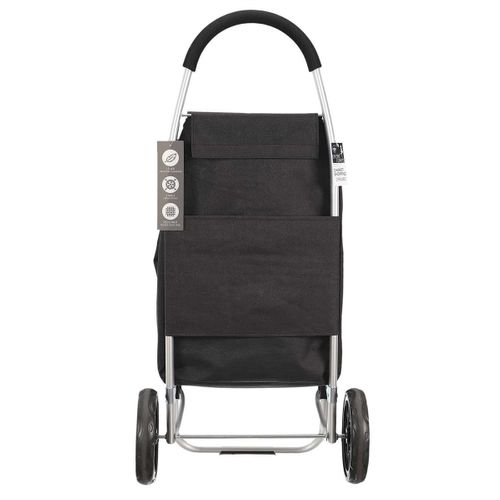 Chariot Shopping En Tissu Résistant Noir - Simone