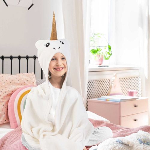 Plaid Ultra Doux Capuche Licorne - Mina