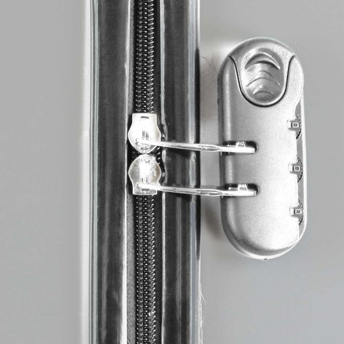 Pack 3 Valises Gigognes Rigides à Roulettes Gris Métallisé - Viajar