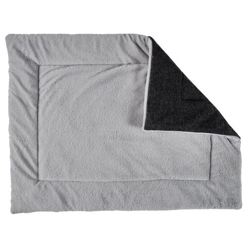 Tapis Pour Animaux 85x63cm Tissu Peluché Gris Clair - Sleepy