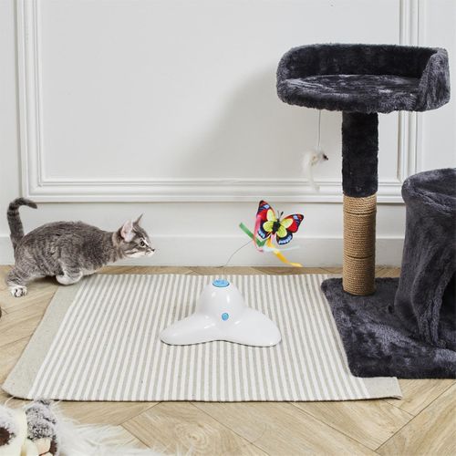 Jeu Intéractif Papillon Pour Chat + 2 Rechanges - Mirey