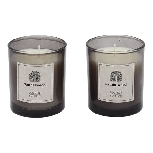 Coffret 2 Bougies Parfumées Senteur Bois De Santal - Swop