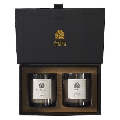 Coffret 2 Bougies Parfumées Senteur Bois De Santal - Swop