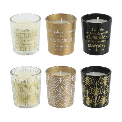 Coffret De 6 Bougies Parfumées Vanille - Wonderful