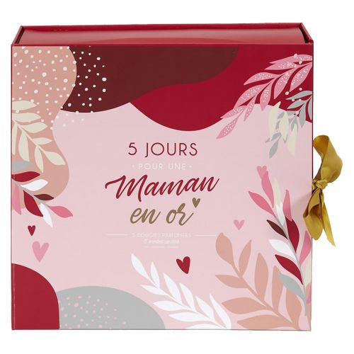 Coffret Cadeau Calendrier 5 Bougies Parfumées Spécial Maman - 5days