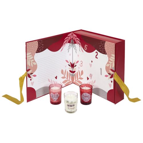 Coffret Cadeau Calendrier 5 Bougies Parfumées Spécial Maman - 5days