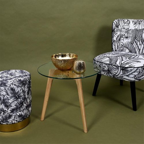 Bougie Parfumée Métal Doré Martelé 5 Mèches Senteur Ambre Ø21cm - Mopa