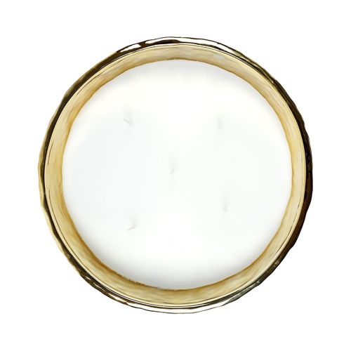 Bougie Parfumée Métal Doré Martelé 5 Mèches Senteur Ambre Ø21cm - Mopa