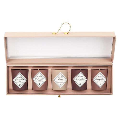 Coffret 5 Bougies Parfumées Senteurs Florales - Monia