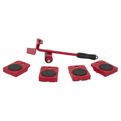 Kit De Déplacement Pour Mobilier 150kg Avec Levier + 4 Patins Roulants - Moving