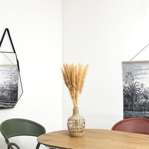 Vase Dame Jeanne En Verre Et Corde Tressée - Sylla