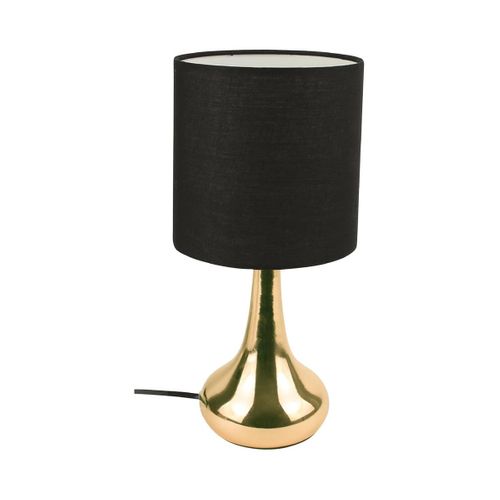 Lampe Tactile Noire Et Dorée - Touch