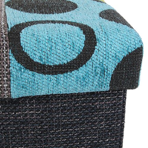 Pouf Coffre Pliable Motif Patchwork - Quadi