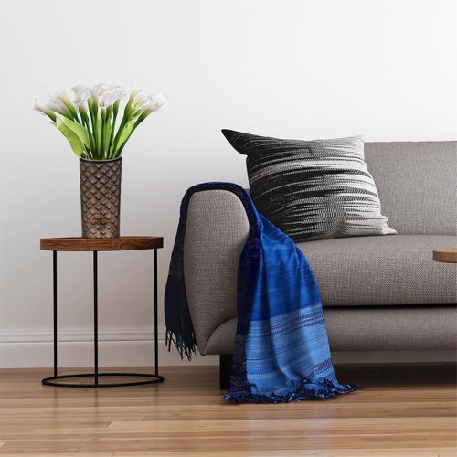 Vase Cylindrique En Verre Noir Et Cuivre à Motifs - Maury