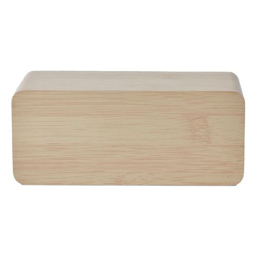 Réveil 2-en-1 Chargeur à Induction Effet Bois Clair - Leego