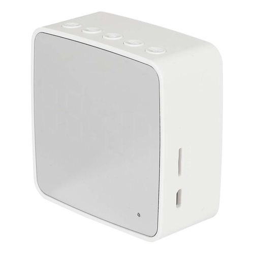 Réveil 3-en-1 Miroir Et Enceinte Sans Fil - Minea