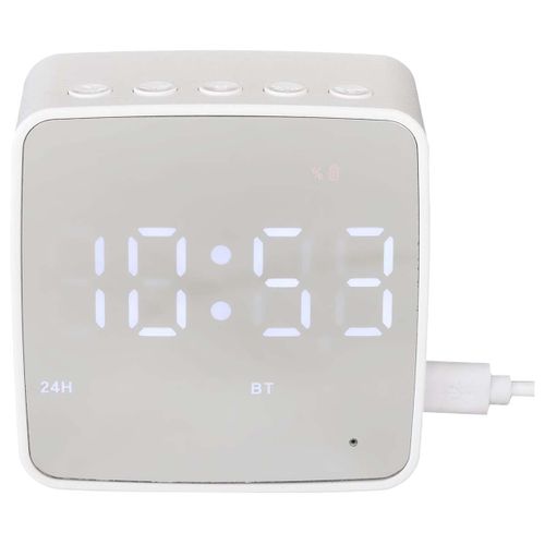 Réveil 3-en-1 Miroir Et Enceinte Sans Fil - Minea