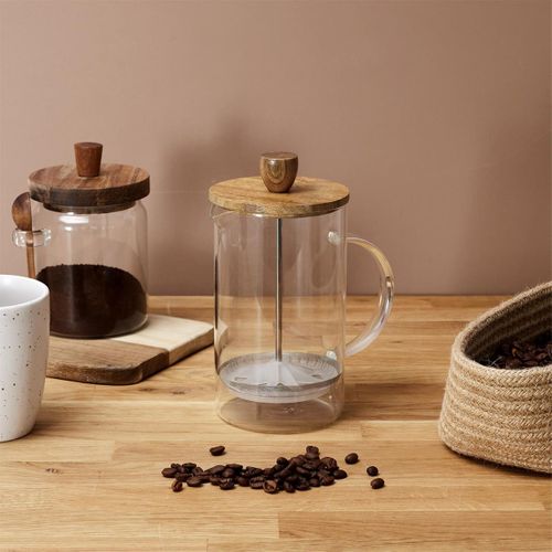 Cafetière à Piston 85cl En Verre Et Acacia Massif - Tissa