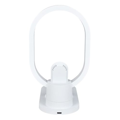 Lampe LED Blanche En Anneau Avec Station De Charge 3-en-1 Intégrée - Mirx