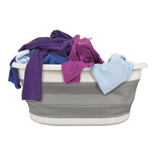 Panier à Linge Rétractable 17l Avec Poignées - Glibo