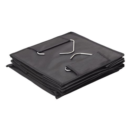 Etagère Pliable Souple à Suspendre En Tissu Gris 4 Casiers - Kenon