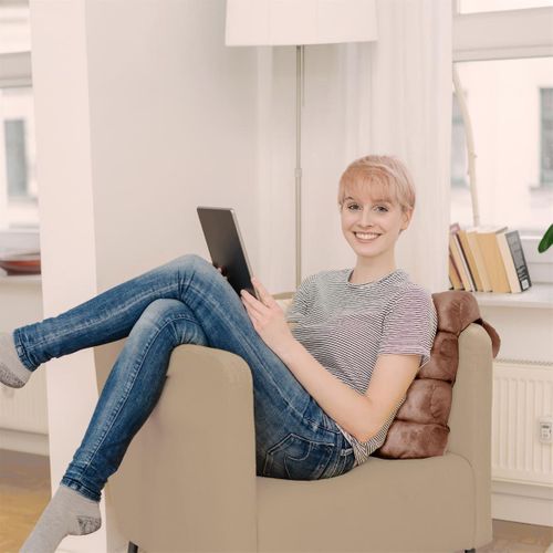 Coussin De Relaxation Modulable Tissu Doux Gris - Yoggy