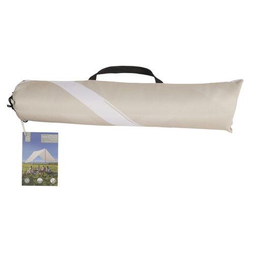 Tente Extérieur De Jardin 170x300cm Beige Et Blanche Avec Housse - Solly