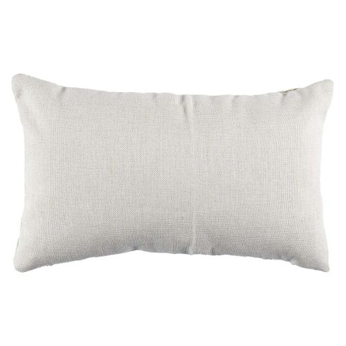 Coussin 30x50cm Crème Motifs Arrondis Marron Et Bouclette Déhoussable - Arcal