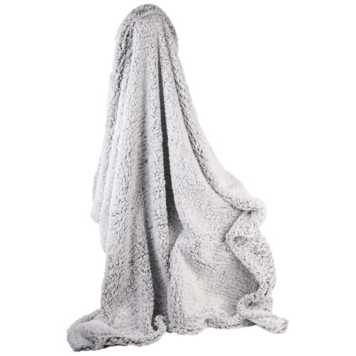 Plaid Ultra Doux 120x150cm Sherpa Gris - Floki