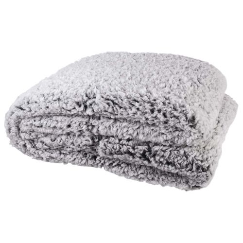 Plaid Ultra Doux 120x150cm Sherpa Gris - Floki