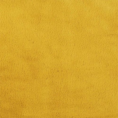 Tapis 120x170cm Imitation Fourrure Fine Jaune Moutarde - Snugly
