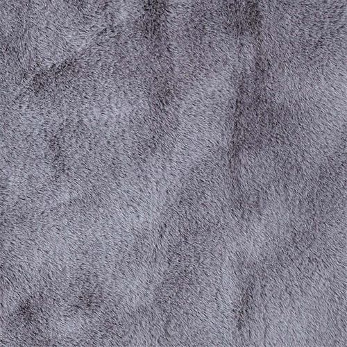 Tapis 60x110cm Imitation Fourrure Fine Gris Anthracite - Snugly