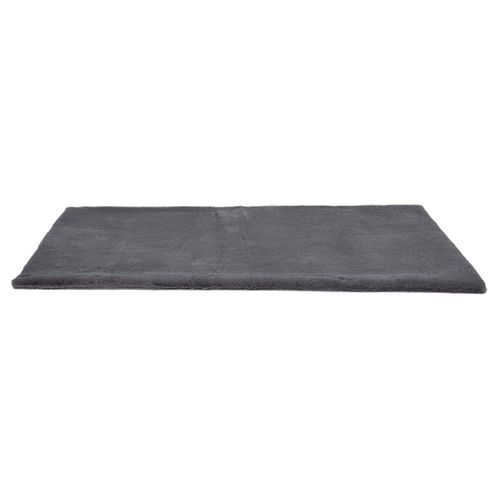 Tapis 60x110cm Imitation Fourrure Fine Gris Anthracite - Snugly