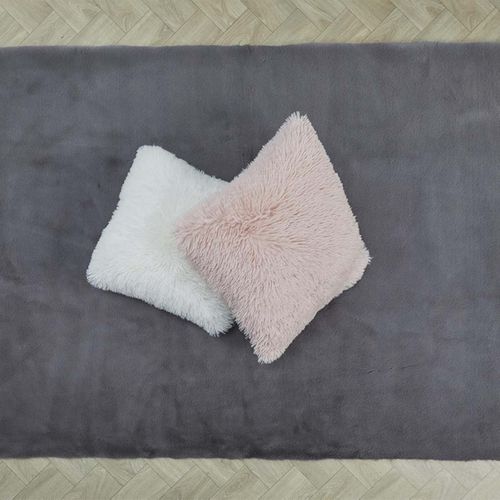 Tapis 120x170cm Imitation Fourrure Fine Gris Anthracite - Snugly