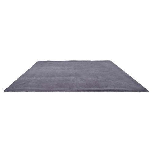 Tapis 120x170cm Imitation Fourrure Fine Gris Anthracite - Snugly