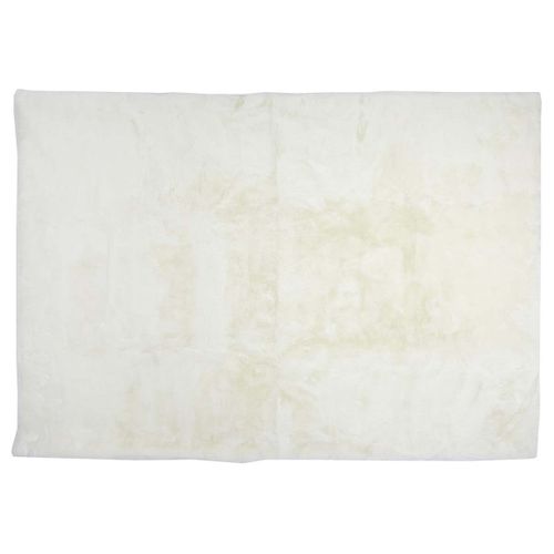 Tapis 120x170cm Imitation Fourrure Fine Blanc Crème - Snugly