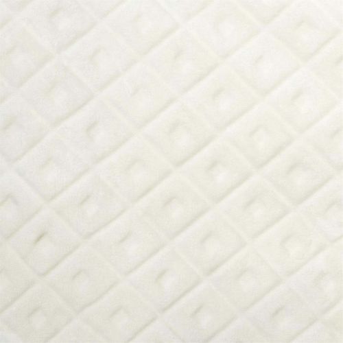 Plaid Polaire 140x200cm Crème Motifs Embossés - Emily