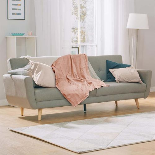 Plaid En Gaze De Coton Rose Poudré 120x150cm - Oekea