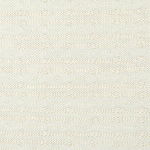 Plaid 120x150cmm Torsadé Crème Et Sherpa - Elina