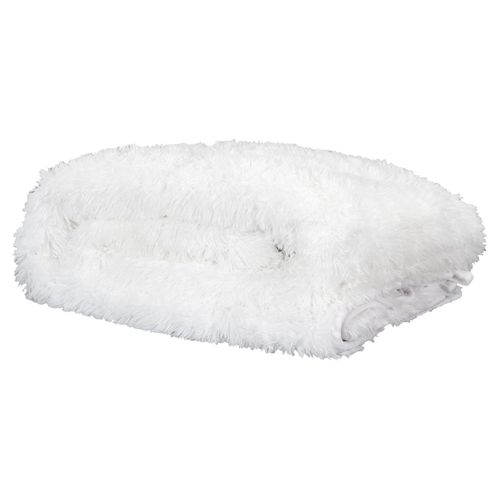 Couverture Pondérée 7kg Anti-stress Sommeil Optimal Imitation Fourrure Blanche - Silves