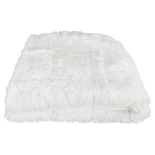 Couverture Pondérée 7kg Anti-stress Sommeil Optimal Imitation Fourrure Blanche - Silves