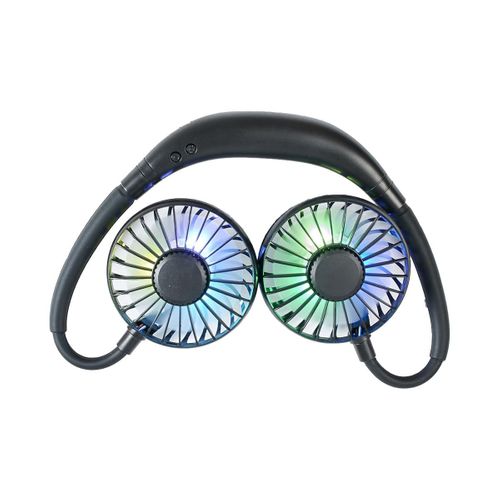 Ventilateur Tour De Cou Flexible Lumineux Rechargeable Silencieux - Daxo