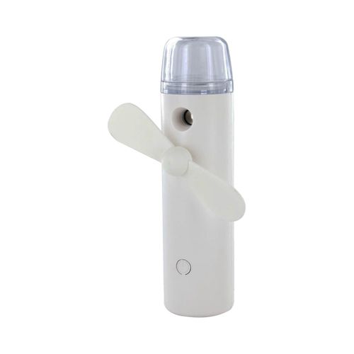 Ventilateur Brumisateur De Poche Lumineux Rechargeable Blanc - Leola