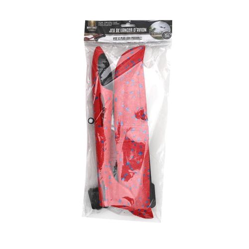 Jeu De Lancer D?avion En Plastique Avec Propulseur Rouge Et Noir - Jetigo