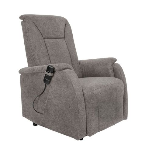 Fauteuil Relax Releveur Tissu Polyester Traité Hydrophobe Taupe - Narvik