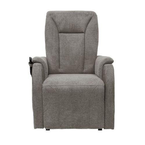 Fauteuil Relax Releveur Tissu Polyester Traité Hydrophobe Taupe - Narvik