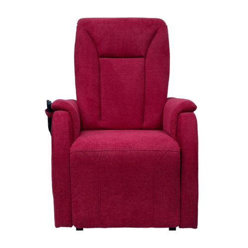 Fauteuil Relax Releveur Tissu Polyester Traité Hydrophobe Rouge - Narvik