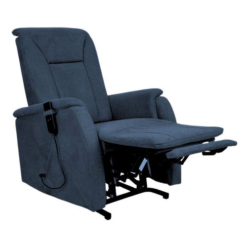 Fauteuil Relax Releveur Tissu Polyester Traité Hydrophobe Bleu - Narvik